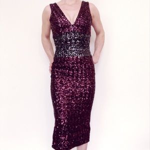 NWT Dress the Population sequined dress